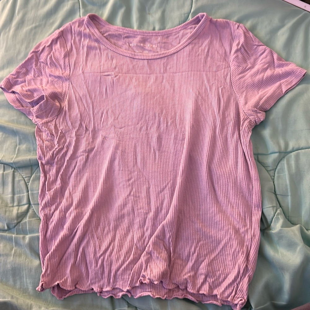 American Eagle ribbed top lavender